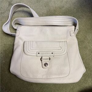 Stone & Co. Cream Leather Crossbody Bag